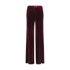 Forte_Forte Bordeaux Viscose Flared Pants