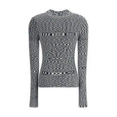 Ganni Black Viscose Polo Shirt