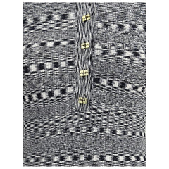 Ganni Black Viscose Polo Shirt