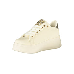 Laura Biagiotti Beige Polyester Women Sneaker