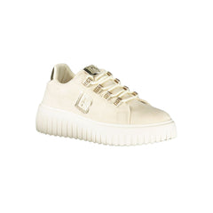 Laura Biagiotti Beige Polyester Women Sneaker