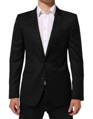 Dolce & Gabbana Black MARTINI 2 Buttons Suit Jacket Blazer