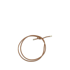 Forte_Forte Beige Calf Leather Bos Taurus Thin Belt