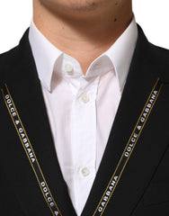 Dolce & Gabbana Black SICILIA Double Breasted Jacket Blazer