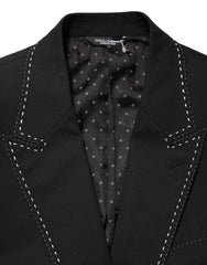 Dolce & Gabbana Black SICILIA 2 Buttons Suit Jacket Blazer