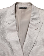 Dolce & Gabbana Beige MARTINI Double-Breasted Suit Blazer