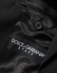 Dolce & Gabbana Black STAFF 2 Buttons Suit Jacket Blazer