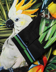 Dolce & Gabbana Multicolor Parrot Print Lounge Casual Shirt