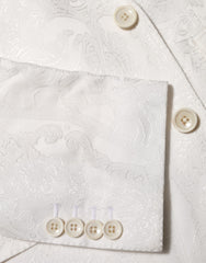 Dolce & Gabbana White Brocade 2 Piece MARTINI Formal Suit