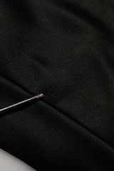 Dolce & Gabbana Black Crystal DG Necklace Sweatshirt Sweater