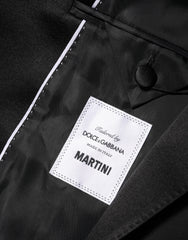Dolce & Gabbana Black MARTINI Double-Breasted Suit Blazer