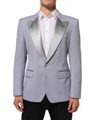 Dolce & Gabbana Gray Wool SICILIA 2 Buttons Men Suit Blazer