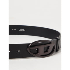 Diesel Black Leather Regular Belt