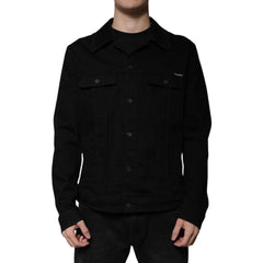 Dolce & Gabbana Black Cotton Denim Jacket