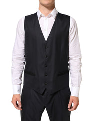Dolce & Gabbana Black MARTINI 2 Buttons Suit 3 Piece Suit