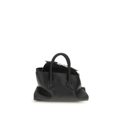 The Attico Black Calf Leather Bos Taurus Handbag