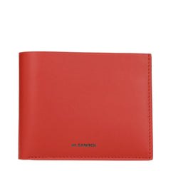 Jil Sander Red Leather Wallet