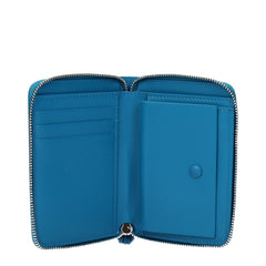 Jil Sander Blue Leather Wallet