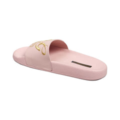 Dolce & Gabbana Pink Leather Slide