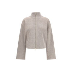 Fabiana Filippi Beige Fleece Wool Coat