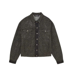 Patrizia Pepe Black Cotton Jackets & Coat