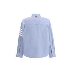 Thom Browne Light Blue Cotton Pattern Shirt