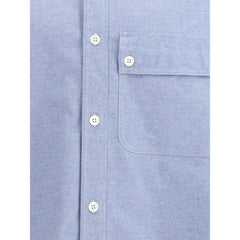 Thom Browne Light Blue Cotton Pattern Shirt