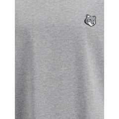 Maison Kitsuné Gray Cotton T-Shirt