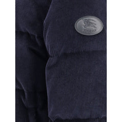 Burberry Blue Cotton Coat