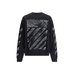 Off-White Black Cotton Sweatshirt