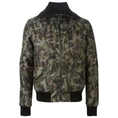 Dolce & Gabbana Army Cotton Jackets & Coat