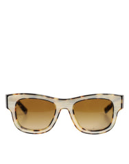 Dolce & Gabbana DG4379F White Tortoiseshell Gradient Acetate Shades Sunglasses