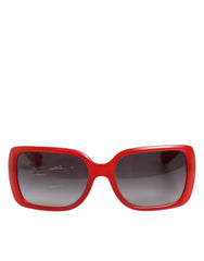 Dolce & Gabbana DG6093 Red Rectangular Grey Graduated Lenses Sunglasses