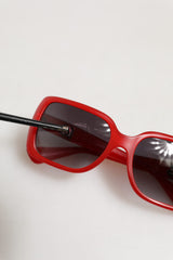 Dolce & Gabbana DG6093 Red Rectangular Grey Graduated Lenses Sunglasses