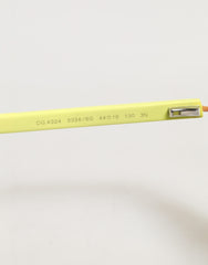 Dolce & Gabbana DG4324 Yellow Framed Mirrored Lenses Eyewear Sunglasses