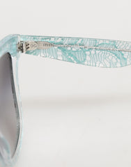 Dolce & Gabbana DG4190 Blue Lace Acetate Rectangle Shades Sunglasses