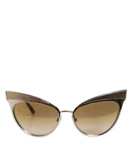 Dolce & Gabbana DG2178 Gold Metal Cat Eye Gradient Eyewear Sunglasses