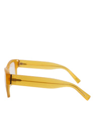 Dolce & Gabbana Yellow Acetate Eccentric Sartorial Sunglasses