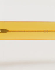 Dolce & Gabbana Yellow Acetate Eccentric Sartorial Sunglasses