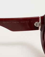 Dolce & Gabbana Floral Printed Acetate Oval Eyewear Sunglasses