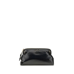 Miu Miu Black Calf Leather Bos Taurus Shoulder Bag