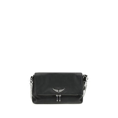 Zadig & Voltaire Black Calf Leather Bos Taurus Shoulder Bag