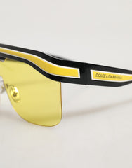 Dolce & Gabbana DG6162 Shield Black Yellow White Polyamide Sunglasses