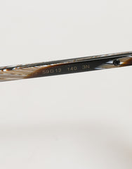 Dolce & Gabbana Modified Aviator Striped Brown Acetate Gradient Sunglasses