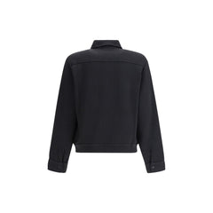 Lardini Black Fleece Wool Coat