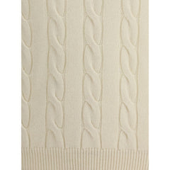 Aragona Cashmere White Cashmere Turtleneck