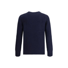 Aragona Cashmere Blue Merino Wool Sweatshirt