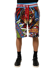 Dolce & Gabbana Multicolor Captain Sicily Men Bermuda Shorts