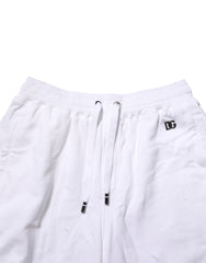 Dolce & Gabbana White Distressed Cotton Men Bermuda Shorts