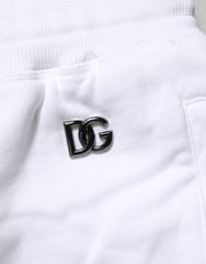 Dolce & Gabbana White Distressed Cotton Men Bermuda Shorts